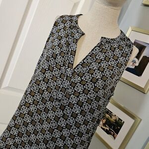 Stylish Black and Brown Women's Blouse